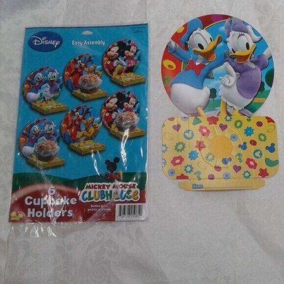Disney Mickey Mouse Clubhouse Easy Assembly Package of 6 Cupcake Holders NEW - Picture 12 of 12